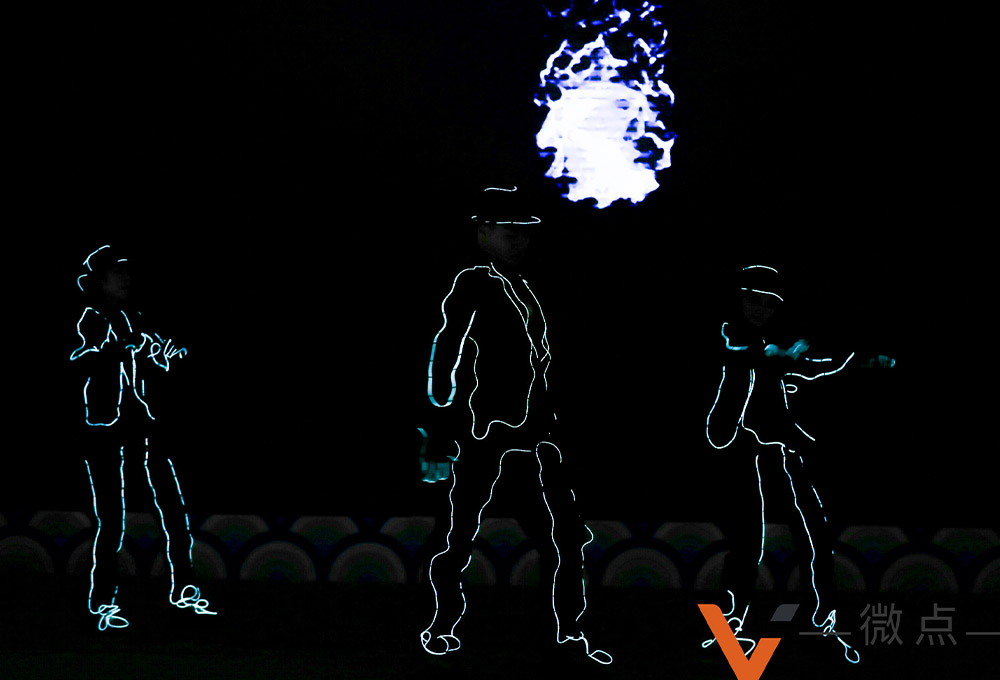 節(jié)奏、律動感強的年會影子舞演出